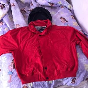 This is a sports rain coat by Nautica